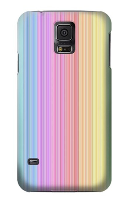 W3849 Colorful Vertical Colors Funda Carcasa Case y Caso Del Tirón Funda para Samsung Galaxy S5