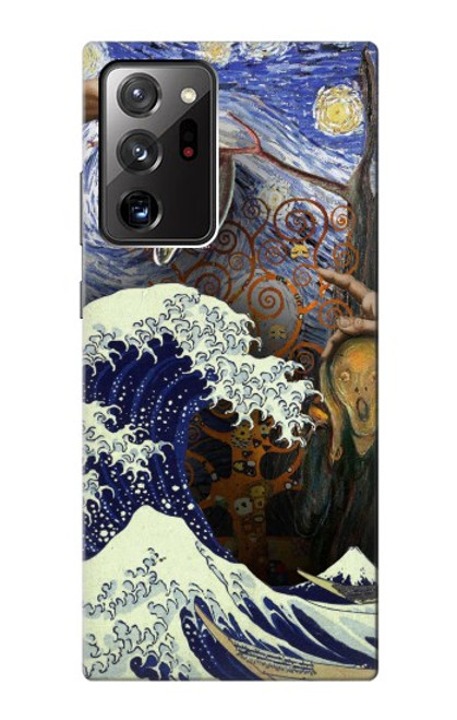 W3851 World of Art Van Gogh Hokusai Da Vinci Funda Carcasa Case y Caso Del Tirón Funda para Samsung Galaxy Note 20 Ultra, Ultra 5G