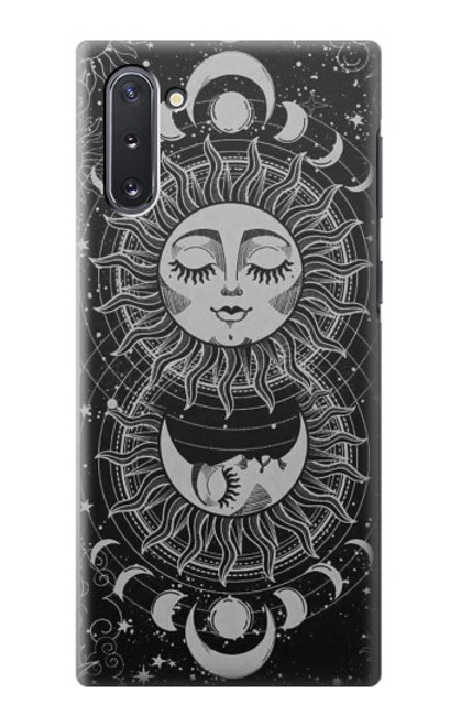 W3854 Mystical Sun Face Crescent Moon Funda Carcasa Case y Caso Del Tirón Funda para Samsung Galaxy Note 10
