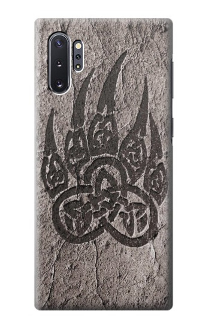 W3832 Viking Norse Bear Paw Berserkers Rock Funda Carcasa Case y Caso Del Tirón Funda para Samsung Galaxy Note 10 Plus
