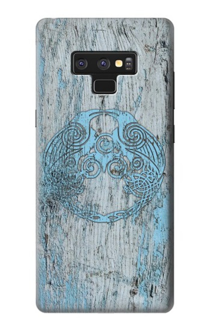 W3829 Huginn And Muninn Twin Ravens Norse Funda Carcasa Case y Caso Del Tirón Funda para Note 9 Samsung Galaxy Note9