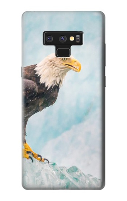 W3843 Bald Eagle On Ice Funda Carcasa Case y Caso Del Tirón Funda para Note 9 Samsung Galaxy Note9