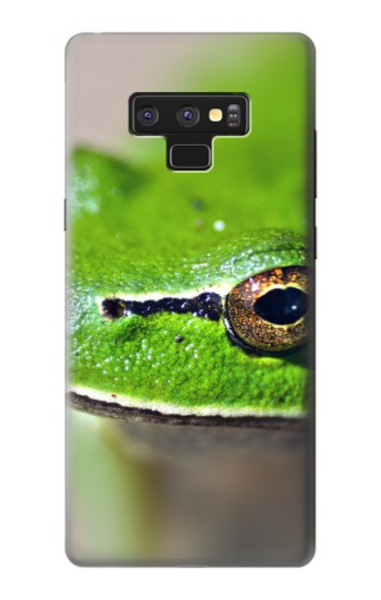 W3845 Green frog Funda Carcasa Case y Caso Del Tirón Funda para Note 9 Samsung Galaxy Note9