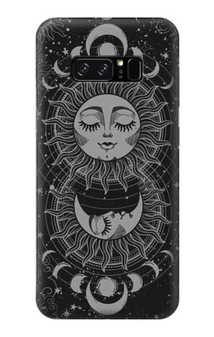 W3854 Mystical Sun Face Crescent Moon Funda Carcasa Case y Caso Del Tirón Funda para Note 8 Samsung Galaxy Note8