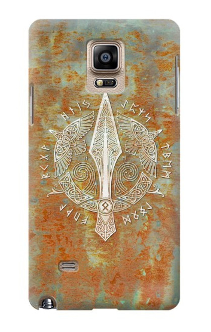 W3827 Gungnir Spear of Odin Norse Viking Symbol Funda Carcasa Case y Caso Del Tirón Funda para Samsung Galaxy Note 4