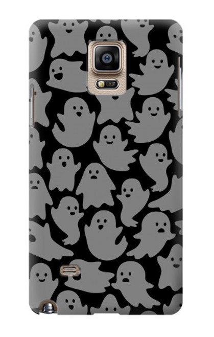 W3835 Cute Ghost Pattern Funda Carcasa Case y Caso Del Tirón Funda para Samsung Galaxy Note 4