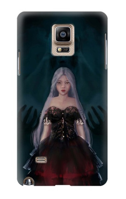 W3847 Lilith Devil Bride Gothic Girl Skull Grim Reaper Funda Carcasa Case y Caso Del Tirón Funda para Samsung Galaxy Note 4