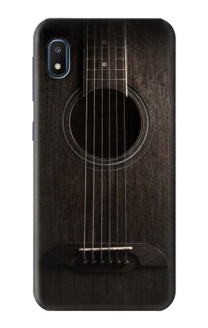 W3834 Old Woods Black Guitar Funda Carcasa Case y Caso Del Tirón Funda para Samsung Galaxy A10e