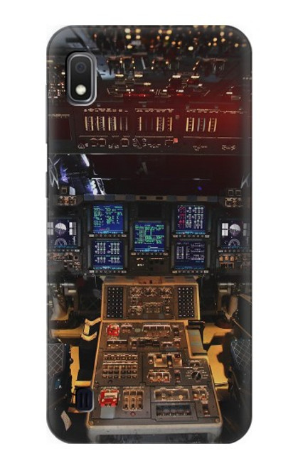 W3836 Airplane Cockpit Funda Carcasa Case y Caso Del Tirón Funda para Samsung Galaxy A10