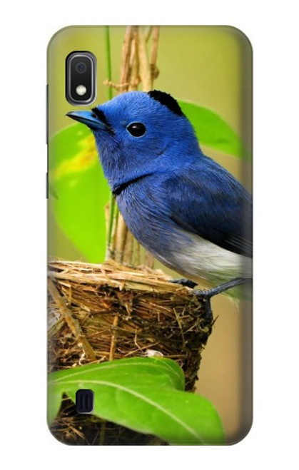 W3839 Bluebird of Happiness Blue Bird Funda Carcasa Case y Caso Del Tirón Funda para Samsung Galaxy A10