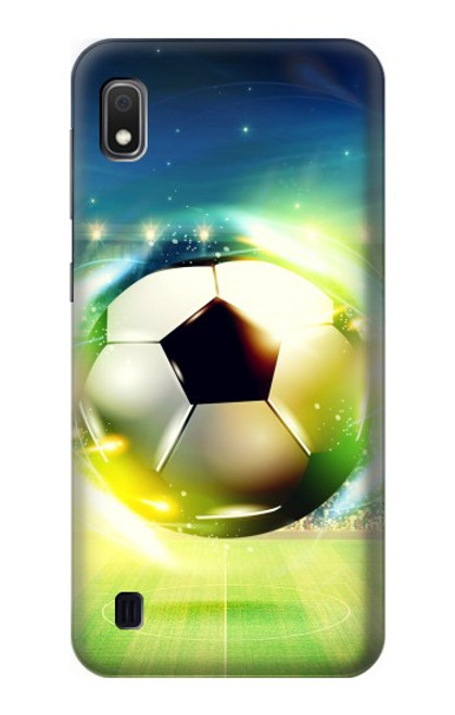 W3844 Glowing Football Soccer Ball Funda Carcasa Case y Caso Del Tirón Funda para Samsung Galaxy A10