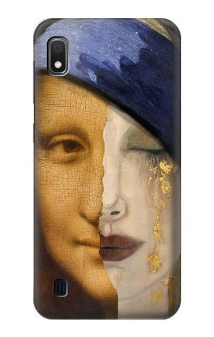W3853 Mona Lisa Gustav Klimt Vermeer Funda Carcasa Case y Caso Del Tirón Funda para Samsung Galaxy A10