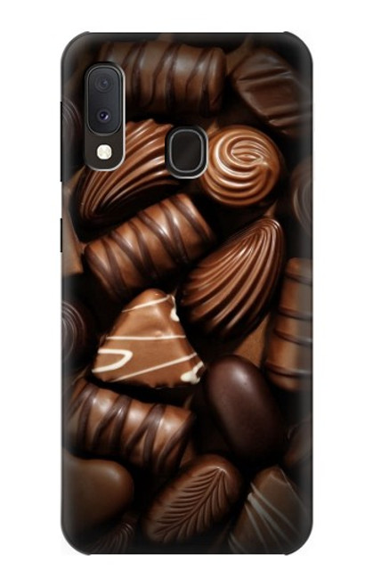 W3840 Dark Chocolate Milk Chocolate Lovers Funda Carcasa Case y Caso Del Tirón Funda para Samsung Galaxy A20e