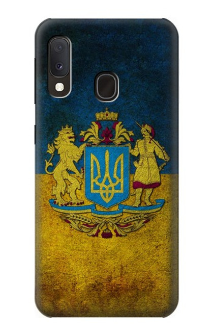 W3858 Ukraine Vintage Flag Funda Carcasa Case y Caso Del Tirón Funda para Samsung Galaxy A20e