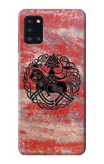 W3831 Viking Norse Ancient Symbol Funda Carcasa Case y Caso Del Tirón Funda para Samsung Galaxy A31