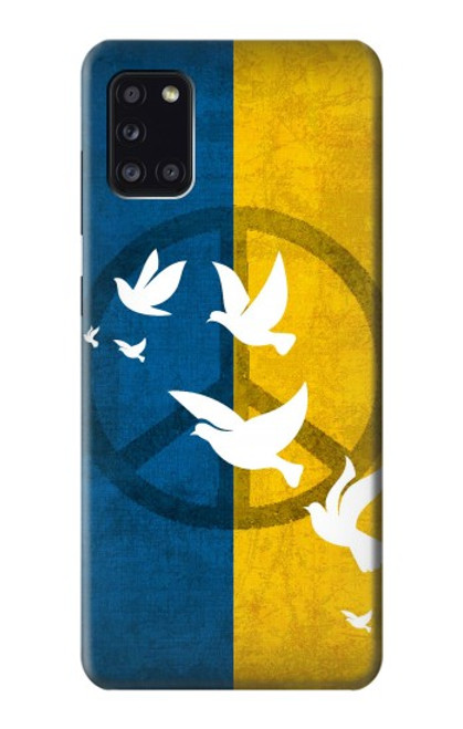 W3857 Peace Dove Ukraine Flag Funda Carcasa Case y Caso Del Tirón Funda para Samsung Galaxy A31