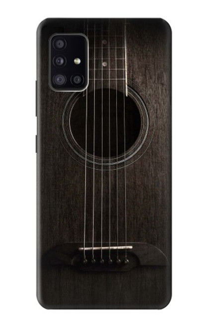 W3834 Old Woods Black Guitar Funda Carcasa Case y Caso Del Tirón Funda para Samsung Galaxy A41