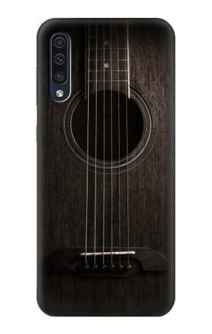 W3834 Old Woods Black Guitar Funda Carcasa Case y Caso Del Tirón Funda para Samsung Galaxy A50