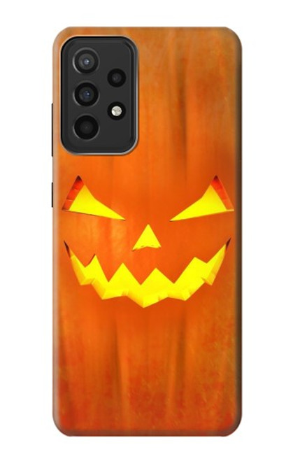 W3828 Pumpkin Halloween Funda Carcasa Case y Caso Del Tirón Funda para Samsung Galaxy A52s 5G