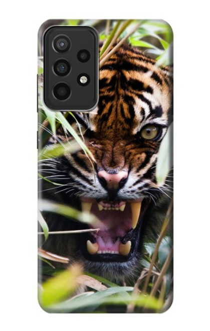 W3838 Barking Bengal Tiger Funda Carcasa Case y Caso Del Tirón Funda para Samsung Galaxy A52s 5G