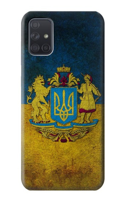 W3858 Ukraine Vintage Flag Funda Carcasa Case y Caso Del Tirón Funda para Samsung Galaxy A71 5G