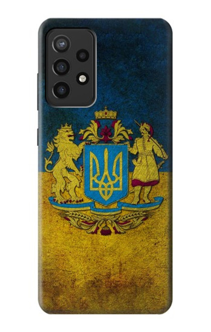 W3858 Ukraine Vintage Flag Funda Carcasa Case y Caso Del Tirón Funda para Samsung Galaxy A72, Galaxy A72 5G