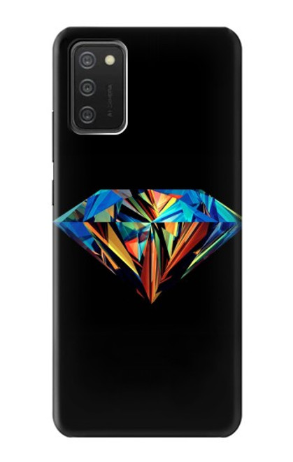 W3842 Abstract Colorful Diamond Funda Carcasa Case y Caso Del Tirón Funda para Samsung Galaxy A03S