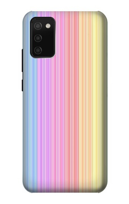 W3849 Colorful Vertical Colors Funda Carcasa Case y Caso Del Tirón Funda para Samsung Galaxy A02s, Galaxy M02s  (NOT FIT with Galaxy A02s Verizon SM-A025V)