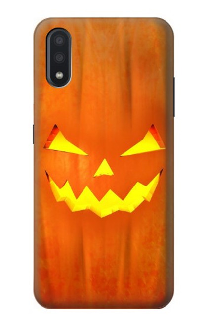 W3828 Pumpkin Halloween Funda Carcasa Case y Caso Del Tirón Funda para Samsung Galaxy A01