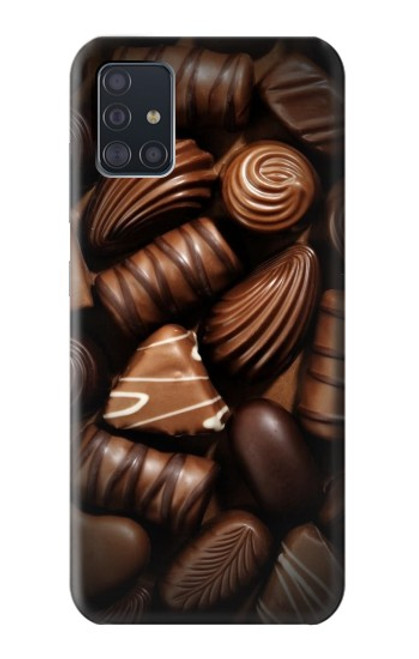 W3840 Dark Chocolate Milk Chocolate Lovers Funda Carcasa Case y Caso Del Tirón Funda para Samsung Galaxy A51