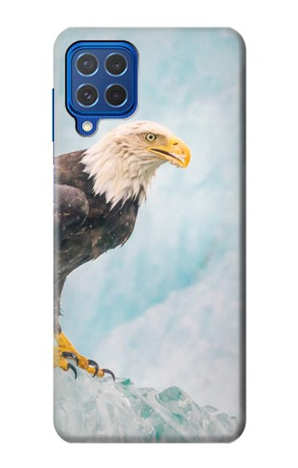 W3843 Bald Eagle On Ice Funda Carcasa Case y Caso Del Tirón Funda para Samsung Galaxy M62