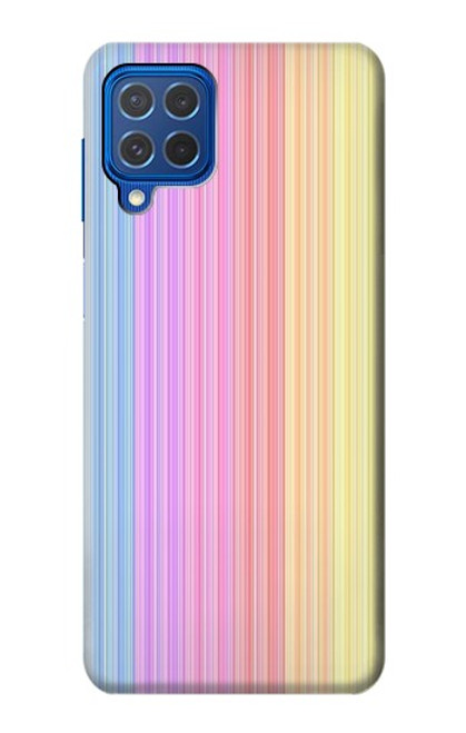 W3849 Colorful Vertical Colors Funda Carcasa Case y Caso Del Tirón Funda para Samsung Galaxy M62