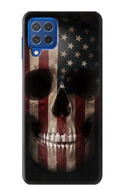 W3850 American Flag Skull Funda Carcasa Case y Caso Del Tirón Funda para Samsung Galaxy M62