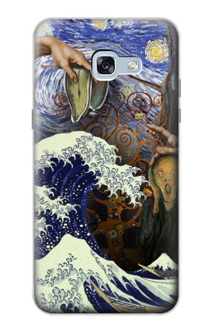 W3851 World of Art Van Gogh Hokusai Da Vinci Funda Carcasa Case y Caso Del Tirón Funda para Samsung Galaxy A5 (2017)