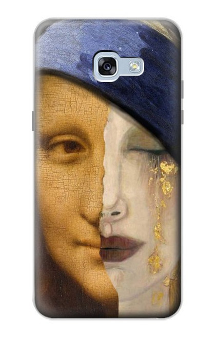 W3853 Mona Lisa Gustav Klimt Vermeer Funda Carcasa Case y Caso Del Tirón Funda para Samsung Galaxy A5 (2017)