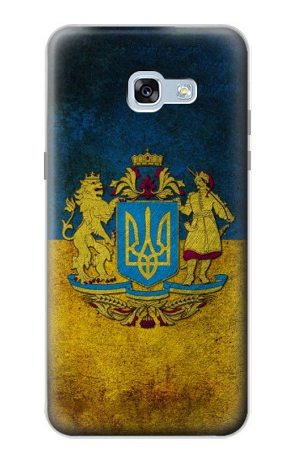 W3858 Ukraine Vintage Flag Funda Carcasa Case y Caso Del Tirón Funda para Samsung Galaxy A5 (2017)