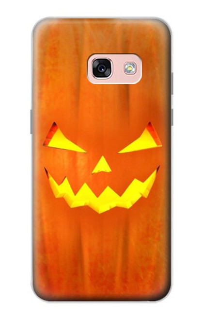 W3828 Pumpkin Halloween Funda Carcasa Case y Caso Del Tirón Funda para Samsung Galaxy A3 (2017)