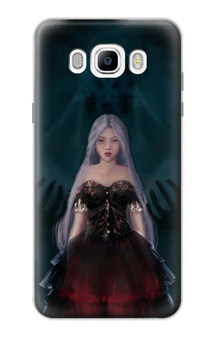 W3847 Lilith Devil Bride Gothic Girl Skull Grim Reaper Funda Carcasa Case y Caso Del Tirón Funda para Samsung Galaxy J7 (2016)
