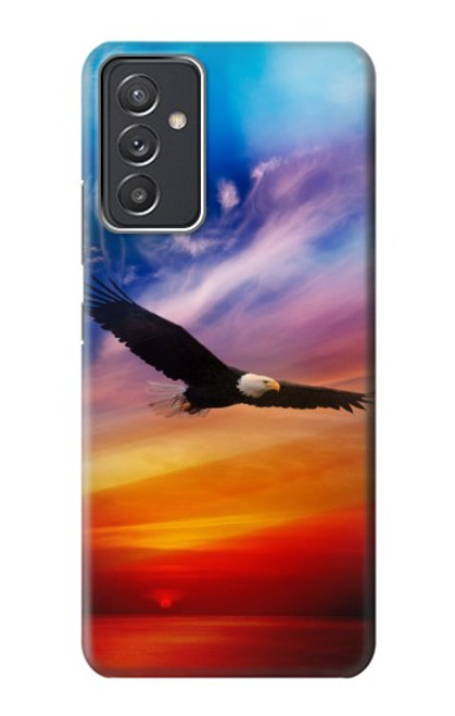 W3841 Bald Eagle Flying Colorful Sky Funda Carcasa Case y Caso Del Tirón Funda para Samsung Galaxy Quantum 2