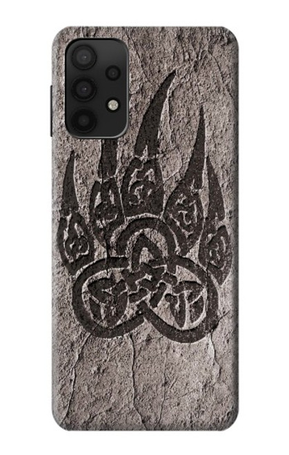 W3832 Viking Norse Bear Paw Berserkers Rock Funda Carcasa Case y Caso Del Tirón Funda para Samsung Galaxy M32 5G