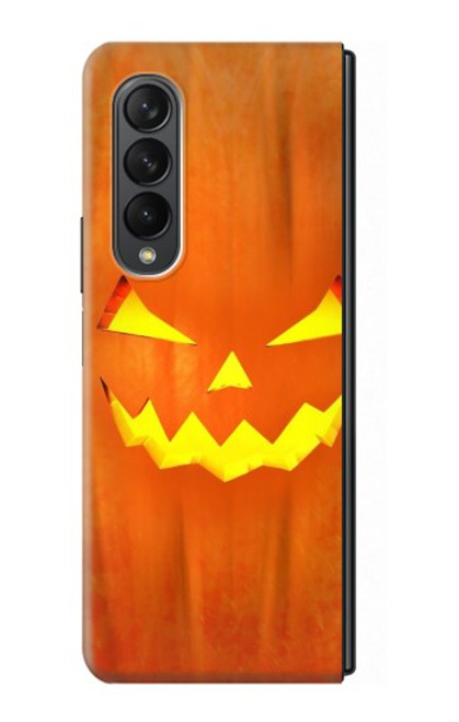 W3828 Pumpkin Halloween Funda Carcasa Case y Caso Del Tirón Funda para Samsung Galaxy Z Fold 3 5G
