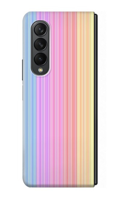 W3849 Colorful Vertical Colors Funda Carcasa Case y Caso Del Tirón Funda para Samsung Galaxy Z Fold 3 5G