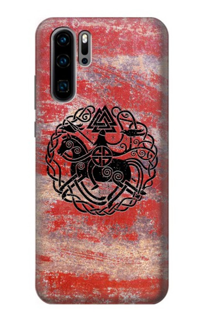 W3831 Viking Norse Ancient Symbol Funda Carcasa Case y Caso Del Tirón Funda para Huawei P30 Pro