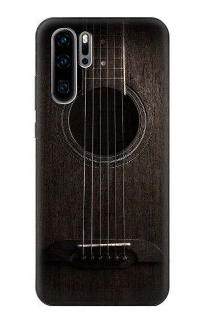 W3834 Old Woods Black Guitar Funda Carcasa Case y Caso Del Tirón Funda para Huawei P30 Pro