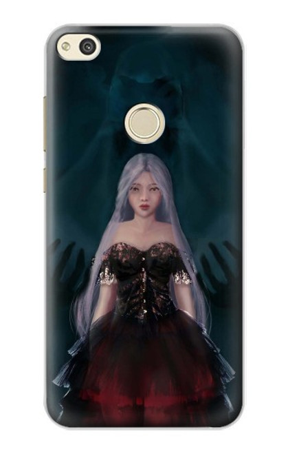 W3847 Lilith Devil Bride Gothic Girl Skull Grim Reaper Funda Carcasa Case y Caso Del Tirón Funda para Huawei P8 Lite (2017)