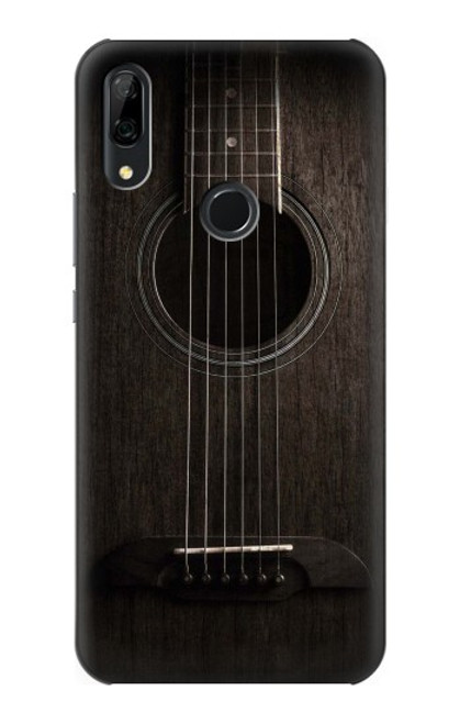 W3834 Old Woods Black Guitar Funda Carcasa Case y Caso Del Tirón Funda para Huawei P Smart Z, Y9 Prime 2019