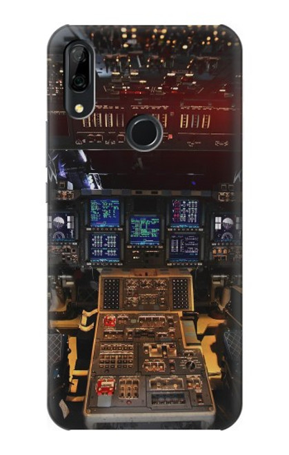 W3836 Airplane Cockpit Funda Carcasa Case y Caso Del Tirón Funda para Huawei P Smart Z, Y9 Prime 2019