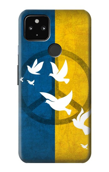 W3857 Peace Dove Ukraine Flag Funda Carcasa Case y Caso Del Tirón Funda para Google Pixel 4a 5G