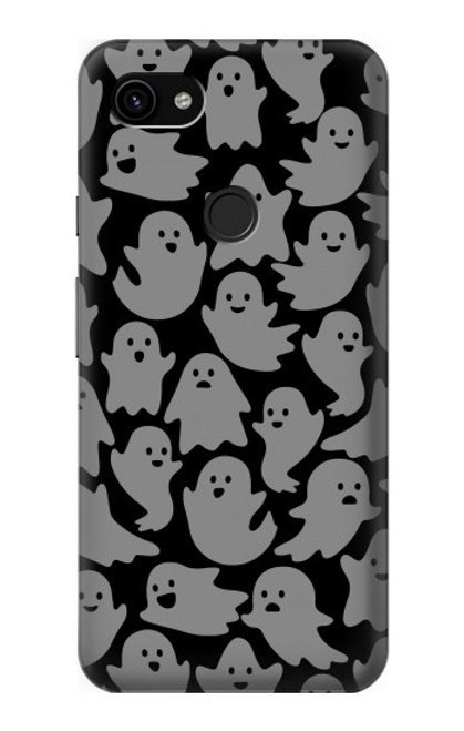 W3835 Cute Ghost Pattern Funda Carcasa Case y Caso Del Tirón Funda para Google Pixel 3a XL