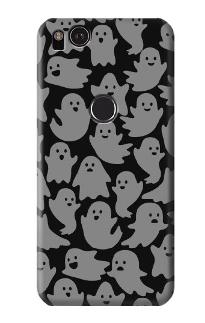 W3835 Cute Ghost Pattern Funda Carcasa Case y Caso Del Tirón Funda para Google Pixel 2